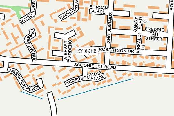 KY16 8HB map - OS OpenMap – Local (Ordnance Survey)