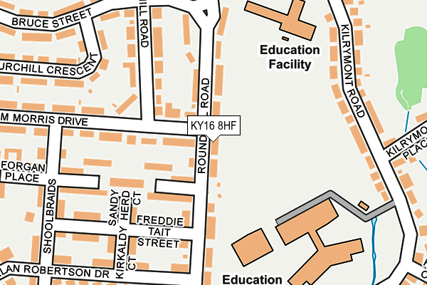 KY16 8HF map - OS OpenMap – Local (Ordnance Survey)
