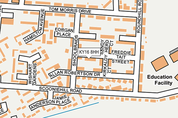 KY16 8HH map - OS OpenMap – Local (Ordnance Survey)