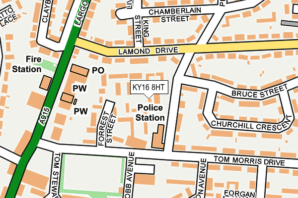 KY16 8HT map - OS OpenMap – Local (Ordnance Survey)