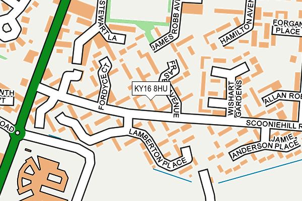 KY16 8HU map - OS OpenMap – Local (Ordnance Survey)