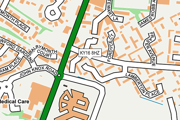 KY16 8HZ map - OS OpenMap – Local (Ordnance Survey)