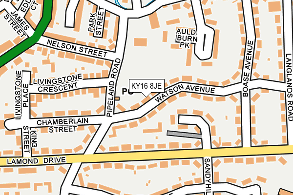 KY16 8JE map - OS OpenMap – Local (Ordnance Survey)