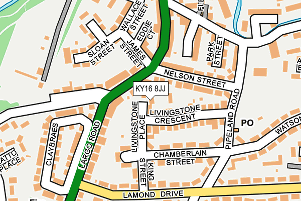 KY16 8JJ map - OS OpenMap – Local (Ordnance Survey)