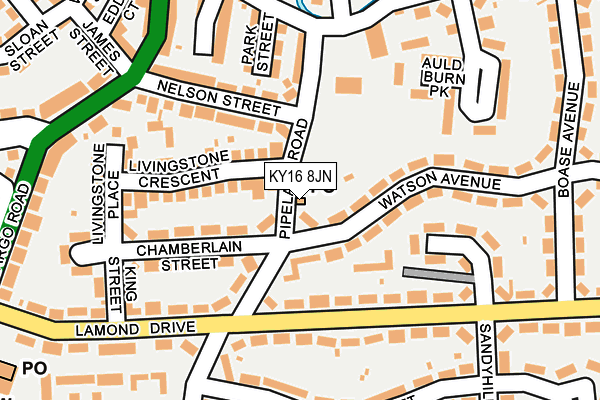 KY16 8JN map - OS OpenMap – Local (Ordnance Survey)