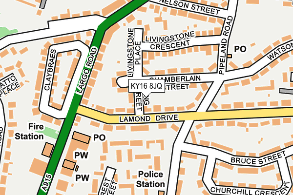 KY16 8JQ map - OS OpenMap – Local (Ordnance Survey)