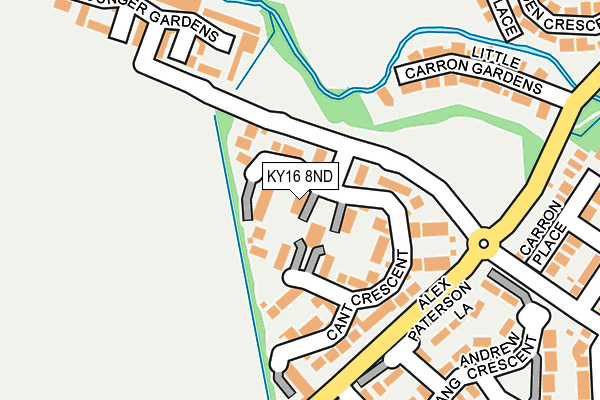 KY16 8ND map - OS OpenMap – Local (Ordnance Survey)