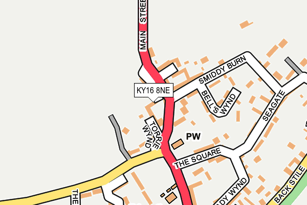 KY16 8NE map - OS OpenMap – Local (Ordnance Survey)