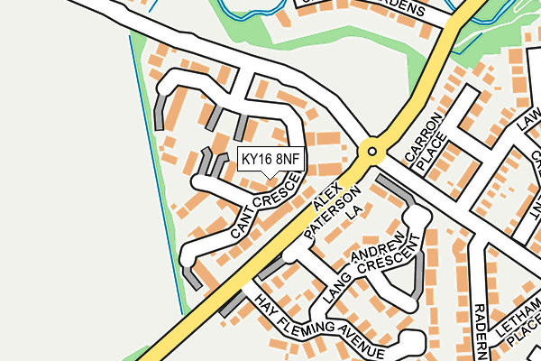 KY16 8NF map - OS OpenMap – Local (Ordnance Survey)