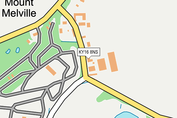 KY16 8NS map - OS OpenMap – Local (Ordnance Survey)