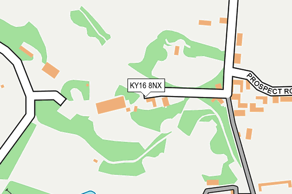 KY16 8NX map - OS OpenMap – Local (Ordnance Survey)