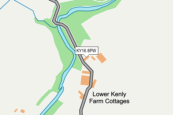 KY16 8PW map - OS OpenMap – Local (Ordnance Survey)