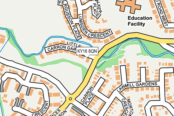 KY16 8QN map - OS OpenMap – Local (Ordnance Survey)