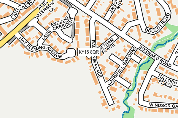 KY16 8QR map - OS OpenMap – Local (Ordnance Survey)