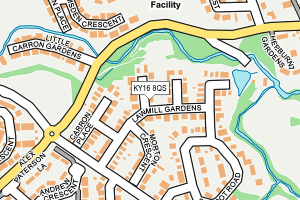 KY16 8QS map - OS OpenMap – Local (Ordnance Survey)