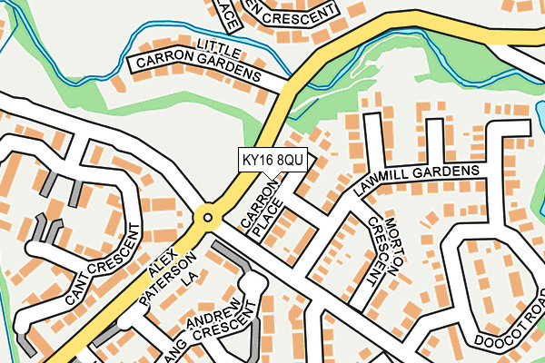 KY16 8QU map - OS OpenMap – Local (Ordnance Survey)