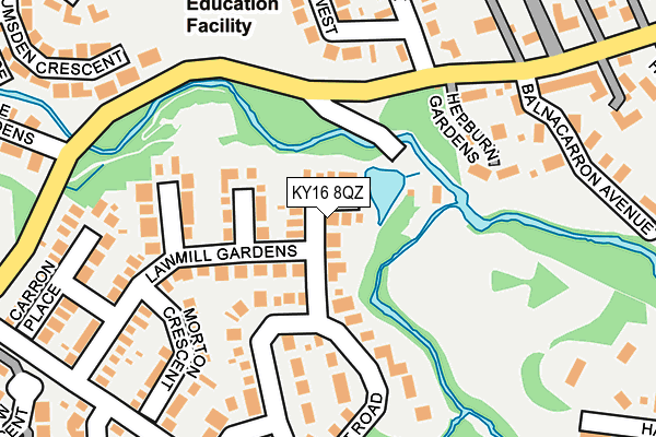 KY16 8QZ map - OS OpenMap – Local (Ordnance Survey)