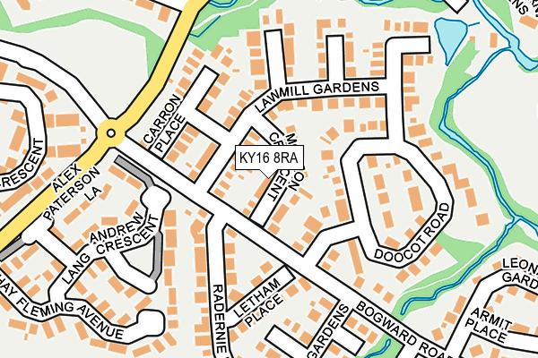 KY16 8RA map - OS OpenMap – Local (Ordnance Survey)