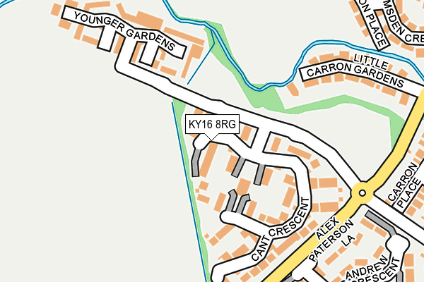 KY16 8RG map - OS OpenMap – Local (Ordnance Survey)