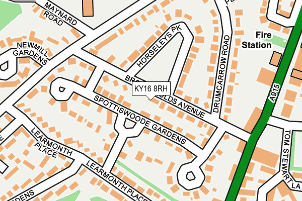 KY16 8RH map - OS OpenMap – Local (Ordnance Survey)
