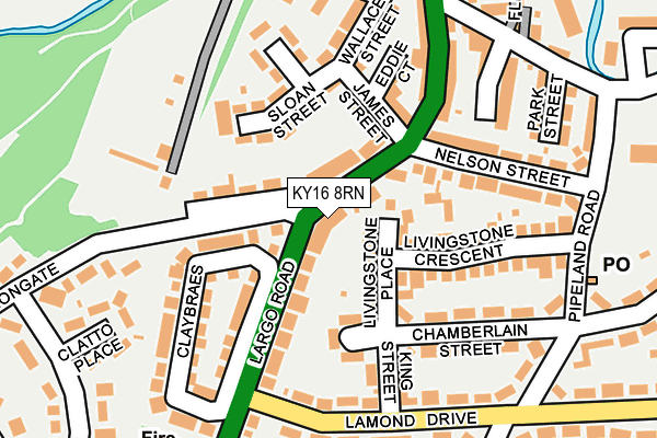 KY16 8RN map - OS OpenMap – Local (Ordnance Survey)