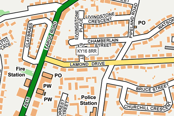 KY16 8RR map - OS OpenMap – Local (Ordnance Survey)
