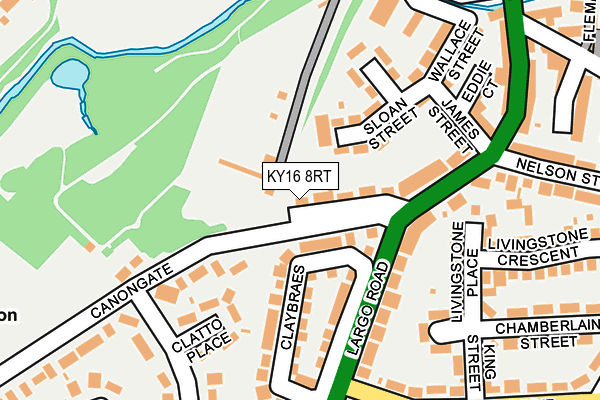 KY16 8RT map - OS OpenMap – Local (Ordnance Survey)