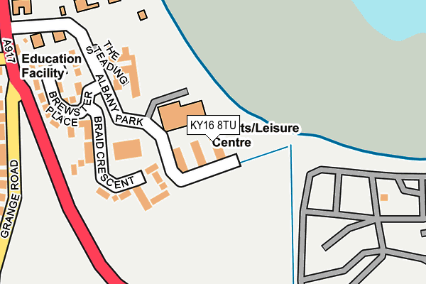 KY16 8TU map - OS OpenMap – Local (Ordnance Survey)