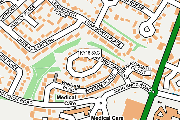 KY16 8XG map - OS OpenMap – Local (Ordnance Survey)