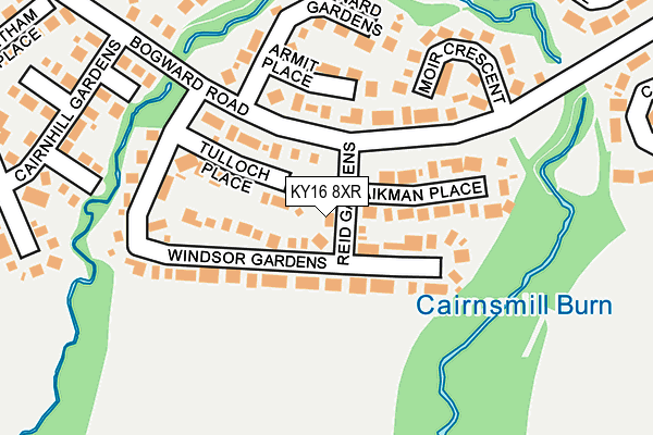 KY16 8XR map - OS OpenMap – Local (Ordnance Survey)