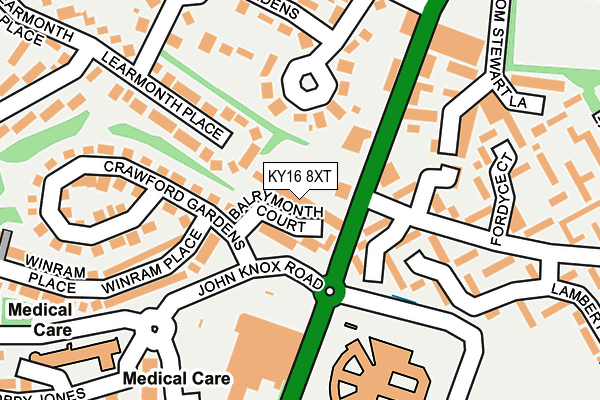 KY16 8XT map - OS OpenMap – Local (Ordnance Survey)