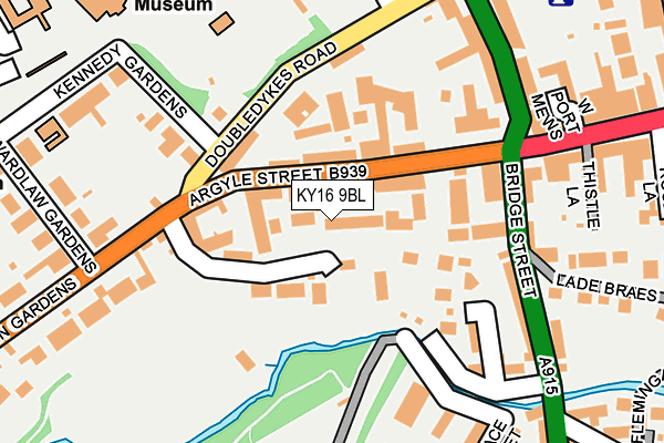 KY16 9BL map - OS OpenMap – Local (Ordnance Survey)