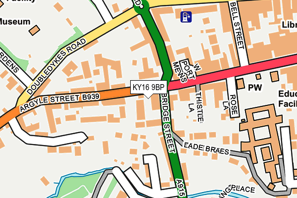 KY16 9BP map - OS OpenMap – Local (Ordnance Survey)