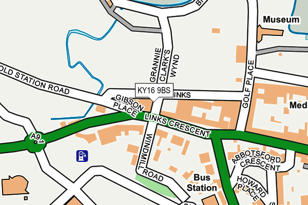 KY16 9BS map - OS OpenMap – Local (Ordnance Survey)