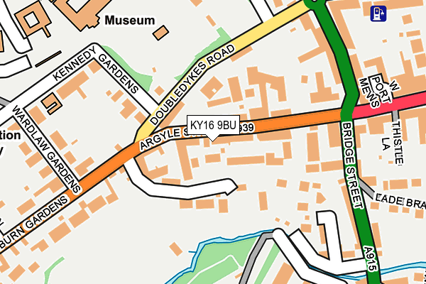 KY16 9BU map - OS OpenMap – Local (Ordnance Survey)