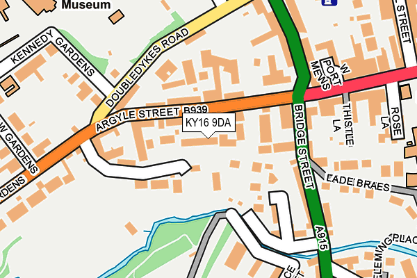 KY16 9DA map - OS OpenMap – Local (Ordnance Survey)