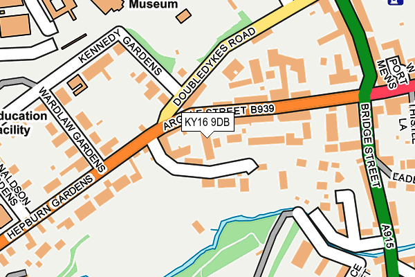 KY16 9DB map - OS OpenMap – Local (Ordnance Survey)