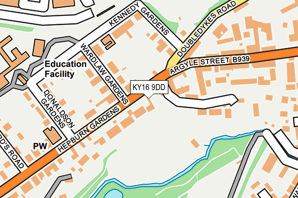 KY16 9DD map - OS OpenMap – Local (Ordnance Survey)
