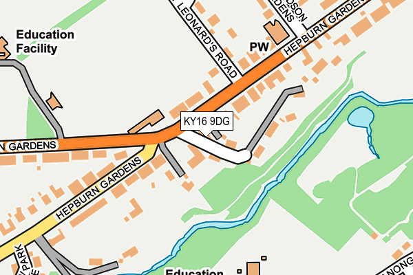 KY16 9DG map - OS OpenMap – Local (Ordnance Survey)