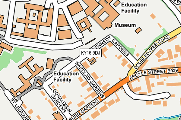 KY16 9DJ map - OS OpenMap – Local (Ordnance Survey)