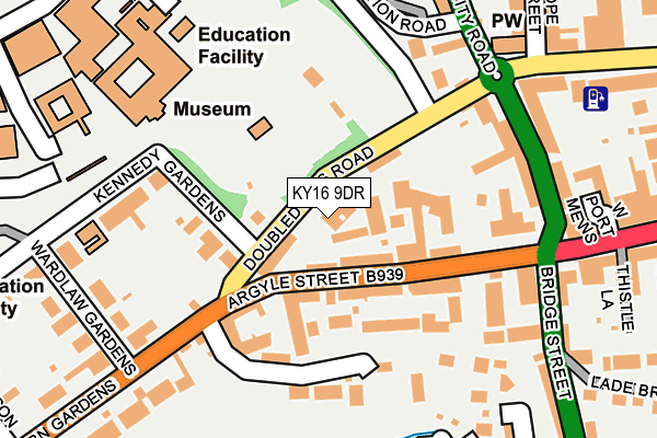 KY16 9DR map - OS OpenMap – Local (Ordnance Survey)
