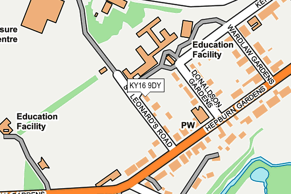 KY16 9DY map - OS OpenMap – Local (Ordnance Survey)