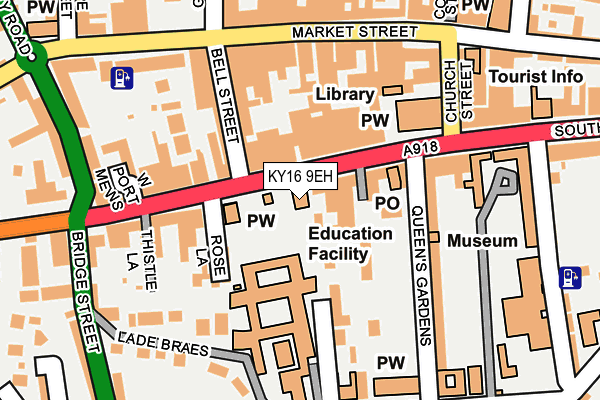 KY16 9EH map - OS OpenMap – Local (Ordnance Survey)