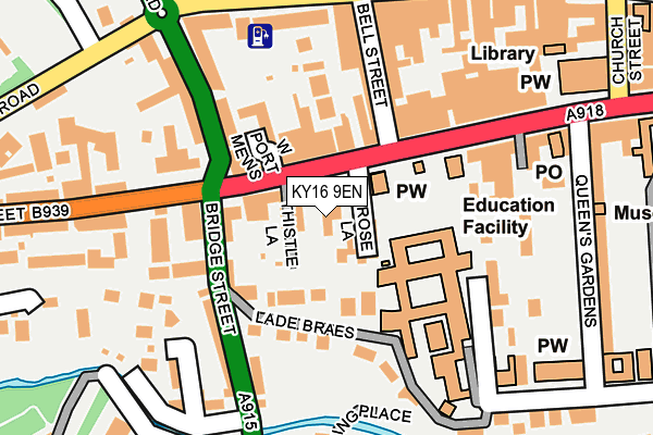 KY16 9EN map - OS OpenMap – Local (Ordnance Survey)
