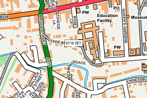 KY16 9ET map - OS OpenMap – Local (Ordnance Survey)