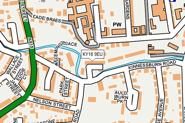 KY16 9EU map - OS OpenMap – Local (Ordnance Survey)