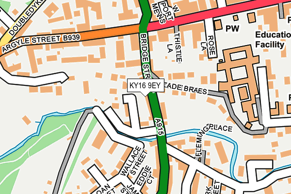 KY16 9EY map - OS OpenMap – Local (Ordnance Survey)