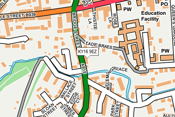 KY16 9EZ map - OS OpenMap – Local (Ordnance Survey)