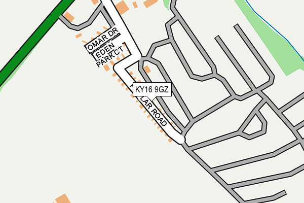 KY16 9GZ map - OS OpenMap – Local (Ordnance Survey)