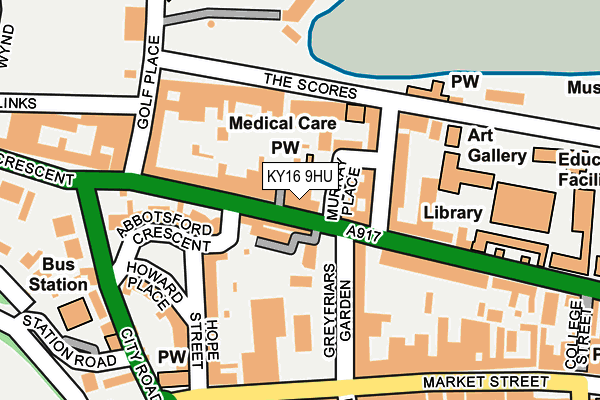 KY16 9HU map - OS OpenMap – Local (Ordnance Survey)